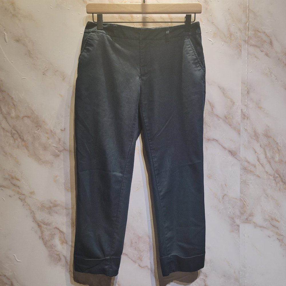 Mossimo Navy Fit 4 Stretch Capri Cuff Pants